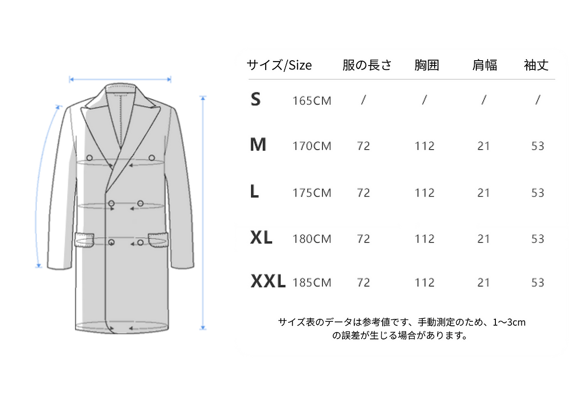 サイズ表の生成
